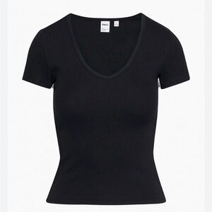 Aritzia TNA Black Habit Tshirt Large - NWT